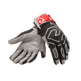 Guanti X TREME 23, un guanto off-road con design ergonomico. Colori nero, rosso e bianco. Di ELEVEIT MOTOBOOTS.
